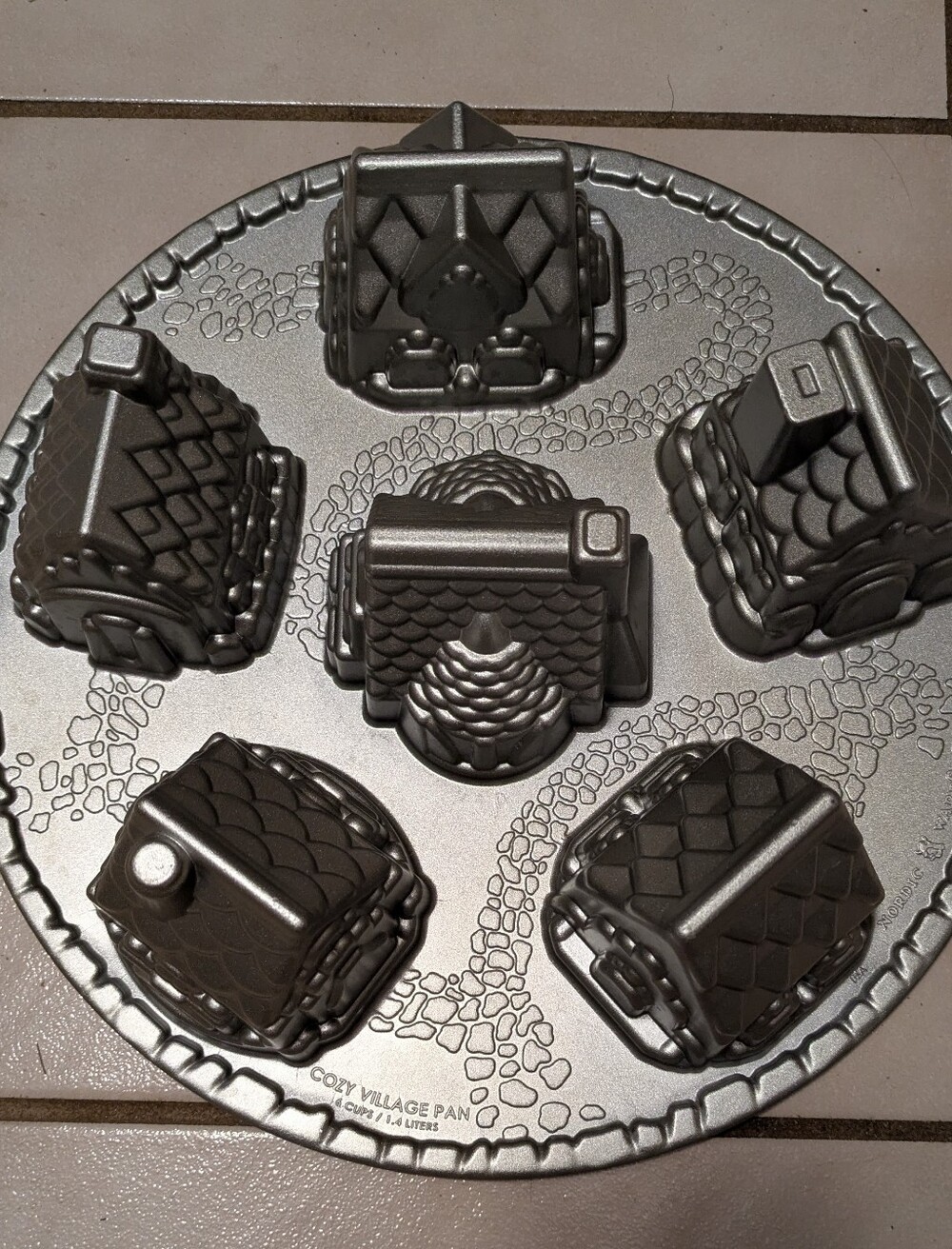 Nordic Ware Aluminum Cozy Village Non Stick Pan
